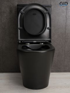 Унитаз напольный Gid Tn2189Bm 62248Y черный матовый 64.5x38.5x82.5